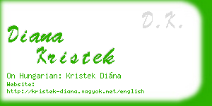 diana kristek business card